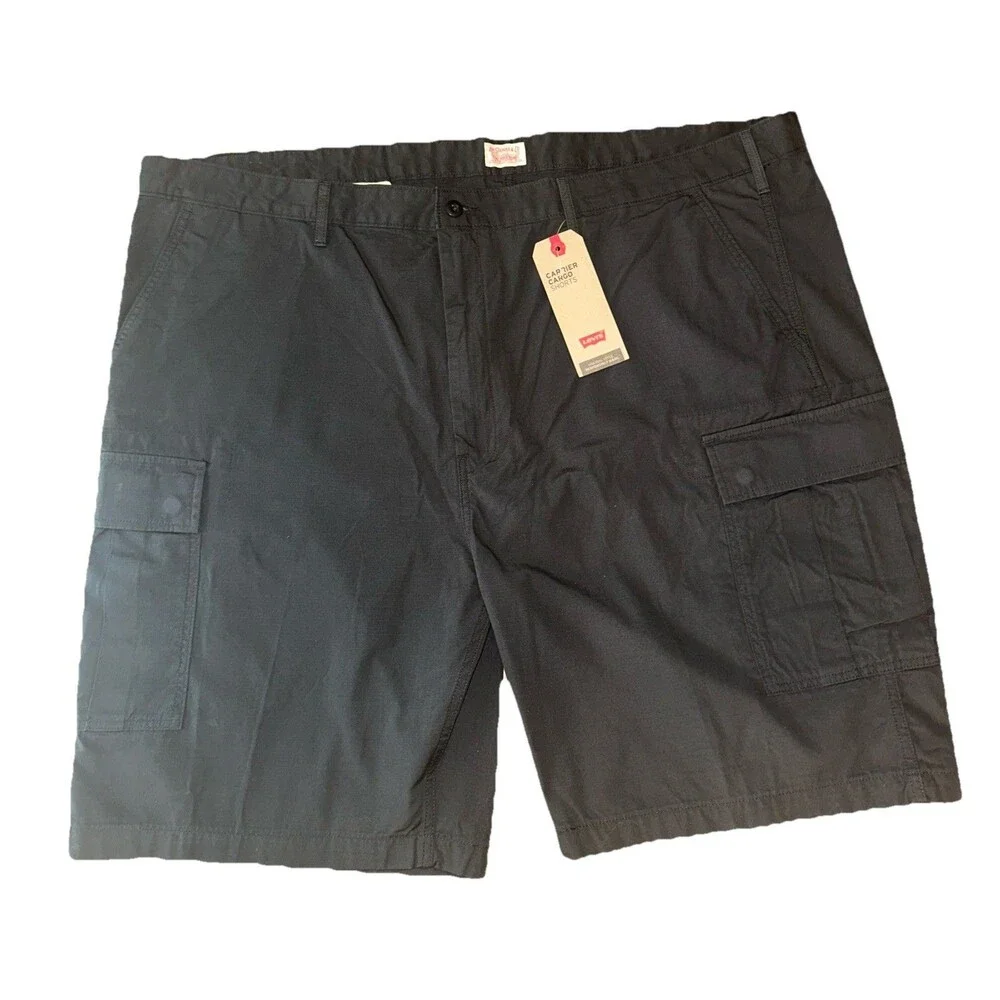 Levi's Carrier Cargo Shorts Men’s Size 50 Big & Tall Gray 100% Cotton NWT